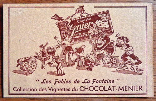 Buvard chocolat menier les - buvard,