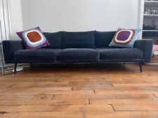 Canape bleu, 3-4 places, L240cm, BoConcept modele Carlton, tres bon état
