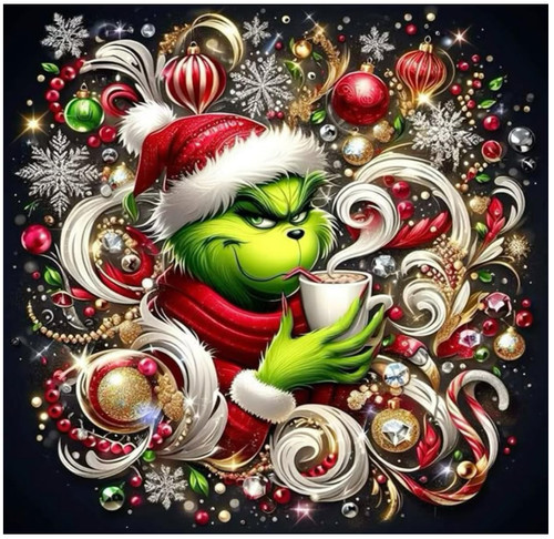 Diamond painting grinch - painting, pour