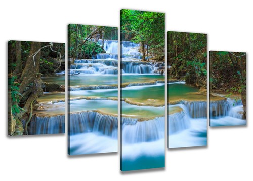 Tableau sur toile cascade - tableau,