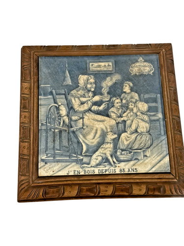 Ancien carrelage sous plat - ancien,