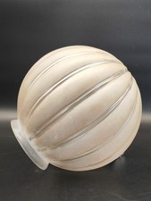 Imposant globe boule Art Déco ancien plafonnier diametre 19 cm