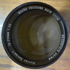 vVvitar Series 1 70-210mm 1:3.5 Macro Focusing Zoom In Nikon F No. 22401075
