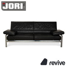 Sofa Canapé Jori En Cuir Noir