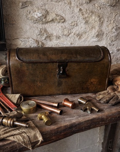 Ancienne boîte outils - boîte, à