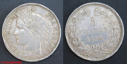 France ecu 5 francs - france,
