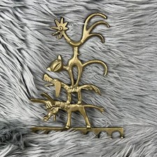 VTG 50s MCM Walter Bosse for Hertha Baller Austria Solid Brass Animal Key Hanger