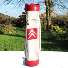 Vintage Citroen / RAM USA Golf Club Leather Advertising Golf Bag