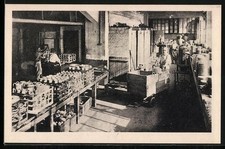Old postcard Limoges, cooking decorations, porcelain 