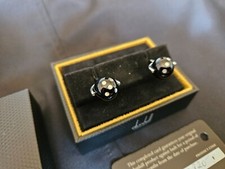 Boutons de Manchettes DUNHILL Argent 925 & Boule noire PVP:420€  (Cartier,Dupont
