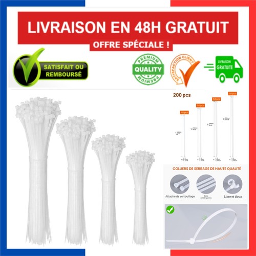 200 serre câbles nylon - 200,