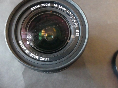 Objectif sigma zoom 50mm - objectif, 18-50mm