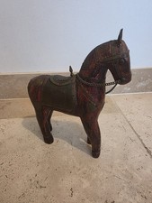 Cheval En Bois Indien Vintage