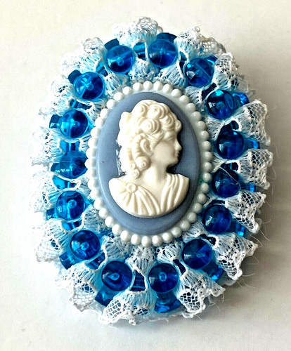 Broche vintage camée - vintage, femme