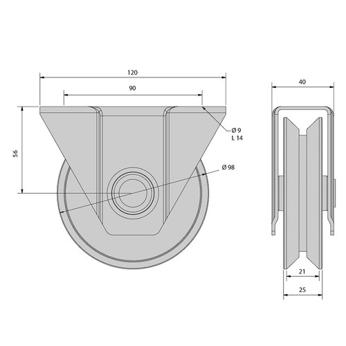 Monture support extérieur - monture,