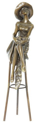 Statuette bronze femme - statuette,