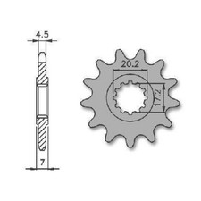 Pignon Minarelli AM 6V 50CC 14