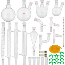 VEVOR Kit de Verrerie pour Laboratoire Kit Distillation 32 Pièces 500 / 1000 mL