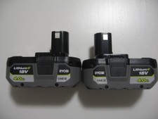 2 Batteries RYOBI ONE+ 4Ah - 18V RB18L40 RB1840X NEUVE (2025)