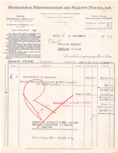 1957 forges fonderies de - fonderies,
