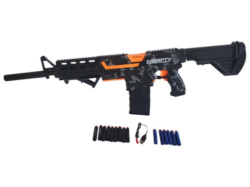 Fusil blaster nerfty motorisé - blaster,