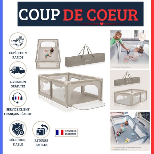 Parc bébé pliable lionelo - parc,