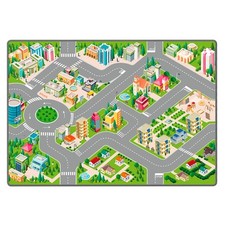 – Tapis de Jeu Petites Voitures pour Enfant – Antidérapant – Circuit de Ville...