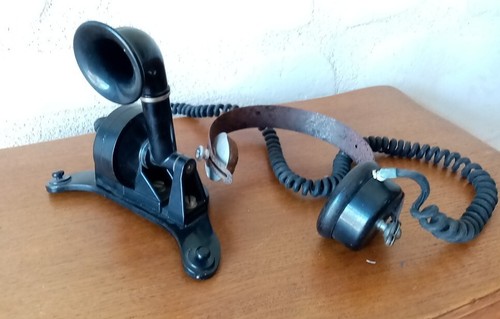 Ancien micro casque écouteur - ancien,