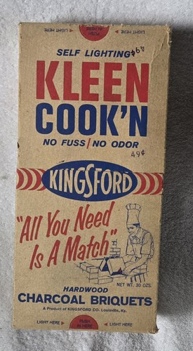 Vintage 1950s empty kingsford - vintage,