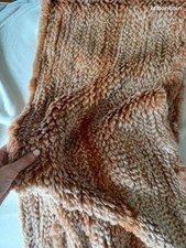 Grande écharpe en lapin rex