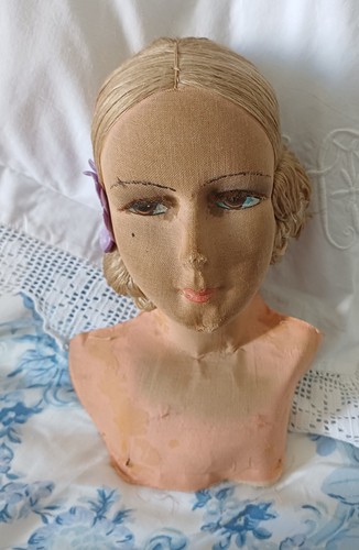 Tete poupee ancienne salon - tete,