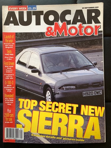 Autocar magazine 1991 - autocar, 25/09/1991
