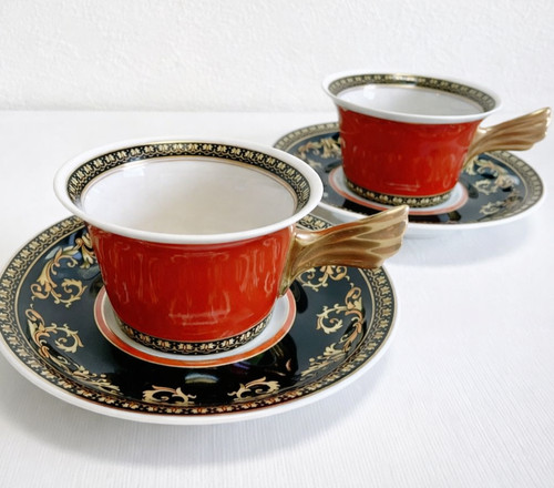 Tasse soucoupe méduse - tasse,