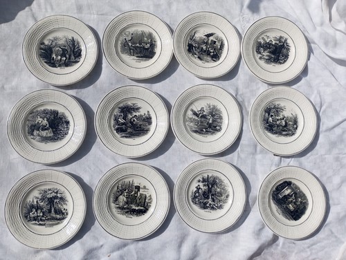 Assiettes parlantes digoin - parlantes,