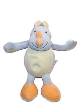 Doudou Rhinoceross bleu orange