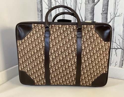 Valise cuir toile - et,