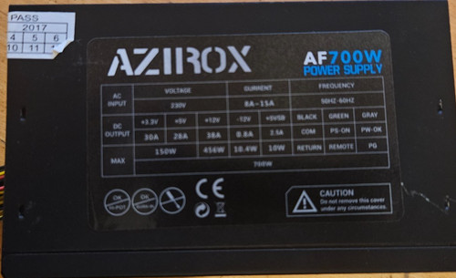 Alimentation azirox af700w - pc,
