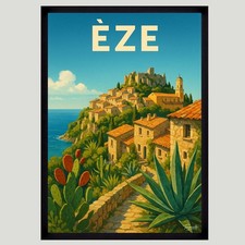 Affiche Poster mural Èze