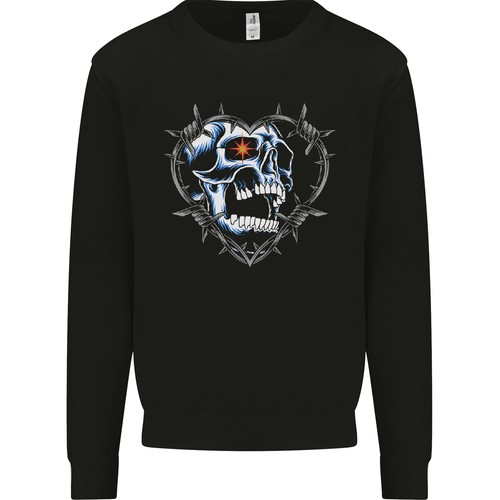 Sweat capuche skull love - sweat,