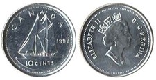 10 Cents Goélette Bluenose - Années variées