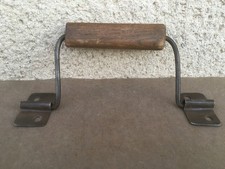 Ancienne poignée artisanale / Bois et métal / Portage / Quincaillerie