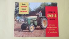 Leaflet, leaflet 2 sheets TRACTOR VIERZON SUPER 204 21 x 27 cm