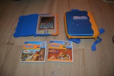 CONSOLE STORIO de VTECH dans sa pochette avec 3 jeux - Winnie Madagascar 3 rufus