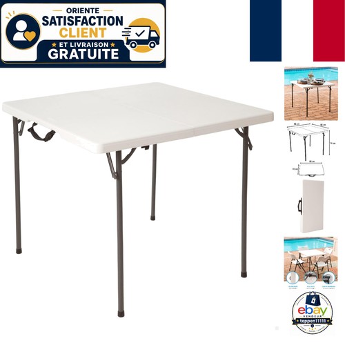 Table pliable carrée - table,