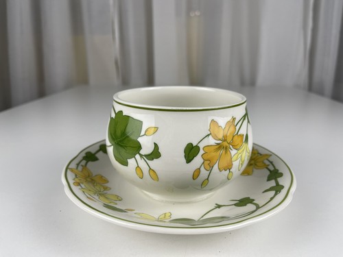 Saucière géranium porcelaine