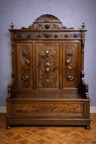 Coffre banc renaissance - coffre-banc,