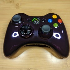 Original Microsoft Xbox 360 Controller Chrome Series Purple Rare OEM RESTORED