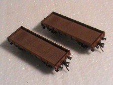 lot 2 wagons plat ECHELLE N/KODEC USA/ 2 WAGONS PLATS 2 ESSIEUX/ OCC