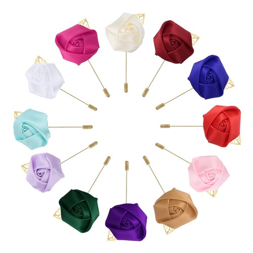 Boutonnières marié rose - marié, 12