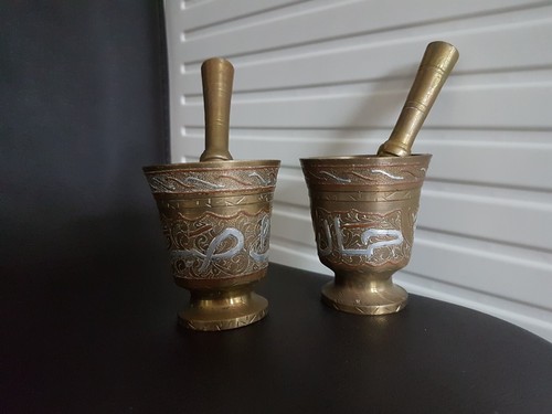 Lot ancien mortier pilon